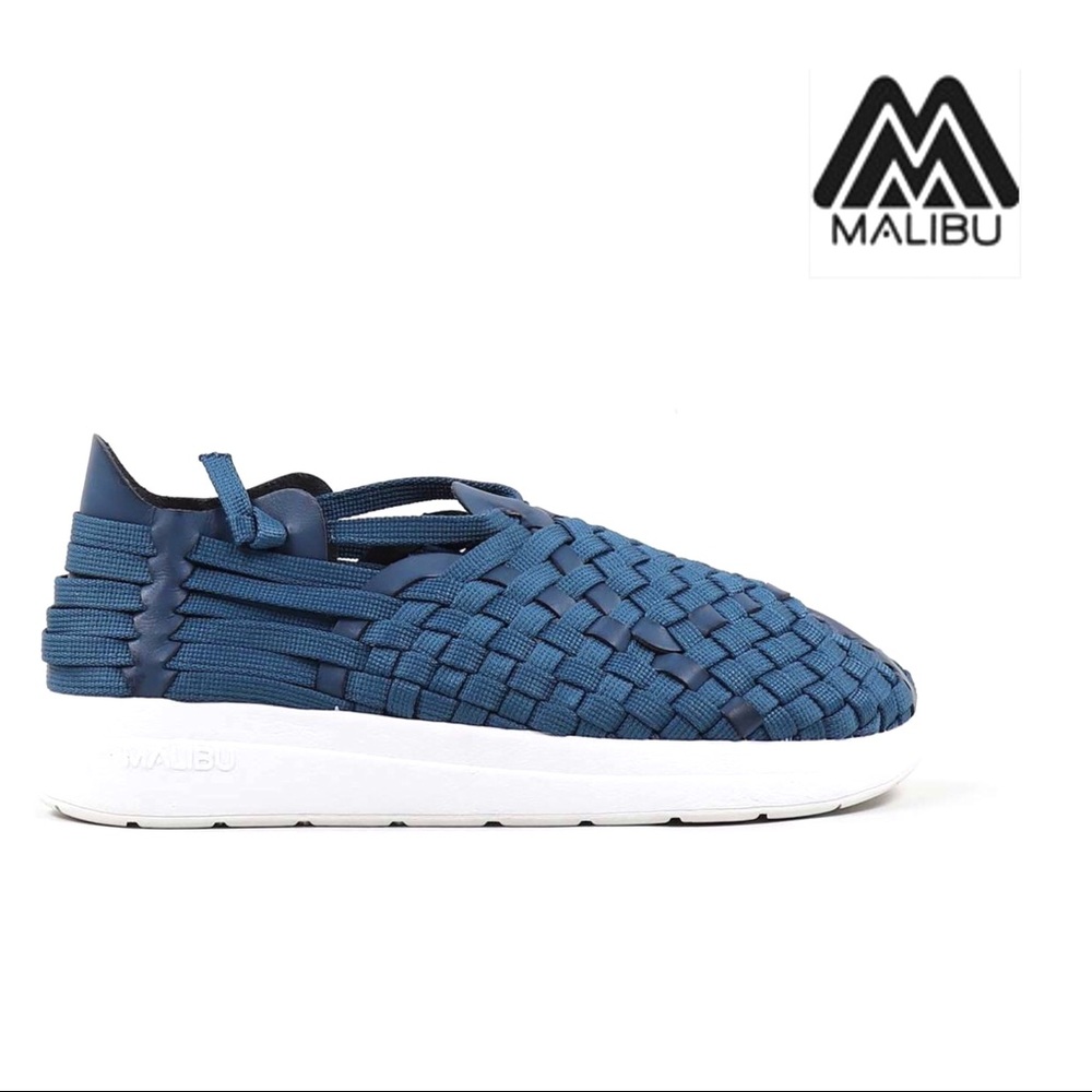 MALIBU BLUE WHITE MEN’S LSTIGO NYLON SHOES.SIZE 12